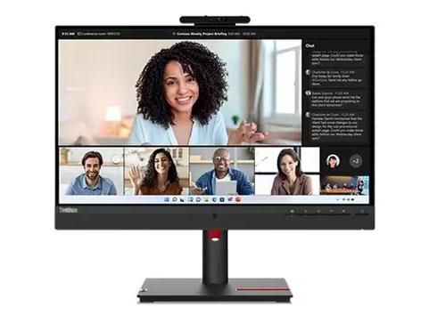 【新品・2営業日で発送】LENOVO レノボ 63D7UAR3JP 23.8型 ThinkVision T24mv-30 液晶 1920×1080 スピーカー搭載 DisplayPort×2 HDMI USB タイプC ブラック系