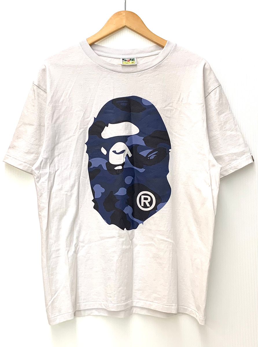 ア ベイシング エイプ A BATHING APE ベイプ BAPE ファーストカモ 1st camo エイプヘッド シングルステッチ  001TEJ301015M Tシャツ ロゴ ホワイト LLサイズ 201MT-1743 - メルカリ