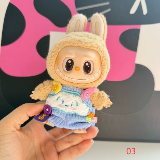 THE MONSTERS LABUBU服（2着セット）（オーダー受付後手配） Tokyo Femme】LABUBU ラブブ 1/2/3 世代 オーバーオール ドール