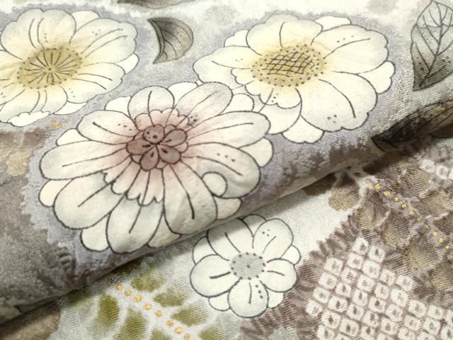 平和屋着物○染色作家 林淳一 訪問着 辻が花 手描き 暈し染め