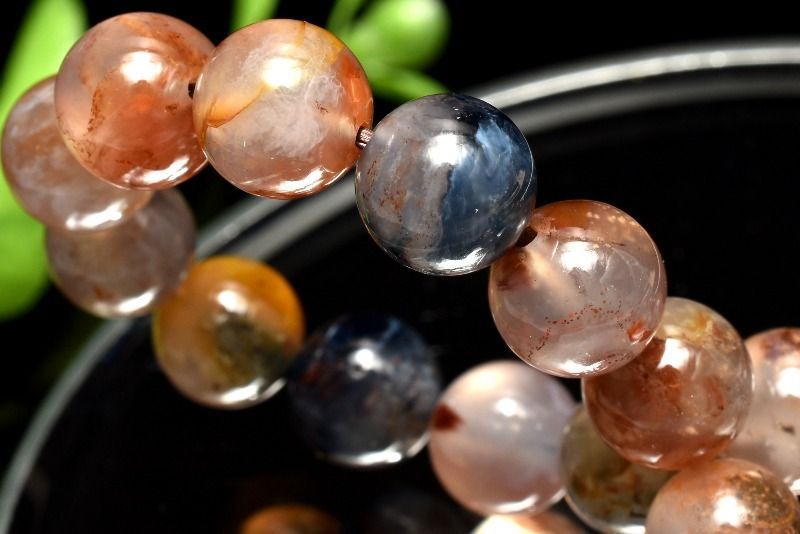 【１点物】シリカたっぷり ピーターサイトシリカ　8.5mm　ブレスレット パワーストーン 天然石 _M8996