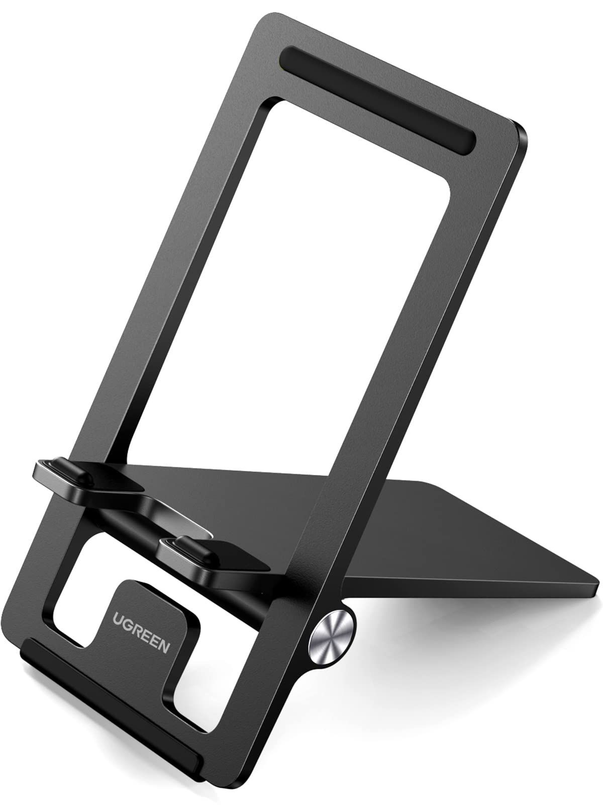 新着商品 UGREEN スマホスタンド 折りたたみ式 卓上 角度調整 PC ABS素材 スマホ用 iPhone スタンド ホルダー 持ち運びに便利 充電 4.7～7.9インチのiPhone Android 携帯 switchに適用 黒