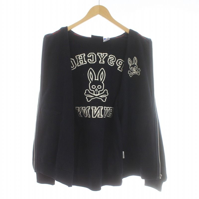 サイコバニー Psycho Bunny RUSSELL ATHLETIC セットアップ 上下 ジップアップパーカー 長袖 ショートパンツ スウェット地  刺繍 コットン XL L 紺 ネイビー /KU - メルカリ