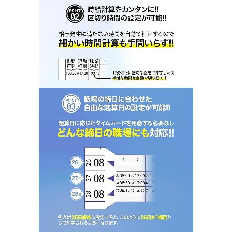 VT-2000本体 タイムカード200枚付き