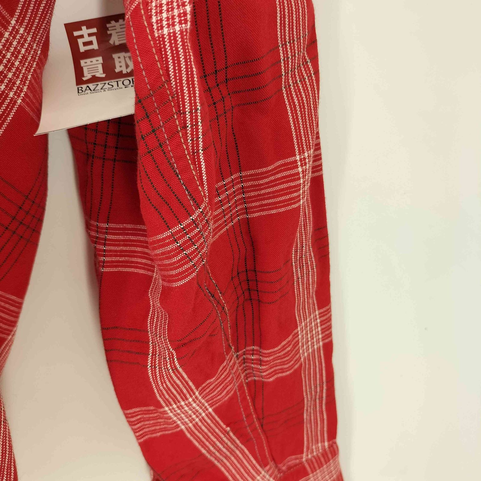 ユーズドフルギ USED古着 50S~60S チェックレーヨン オープンカラー