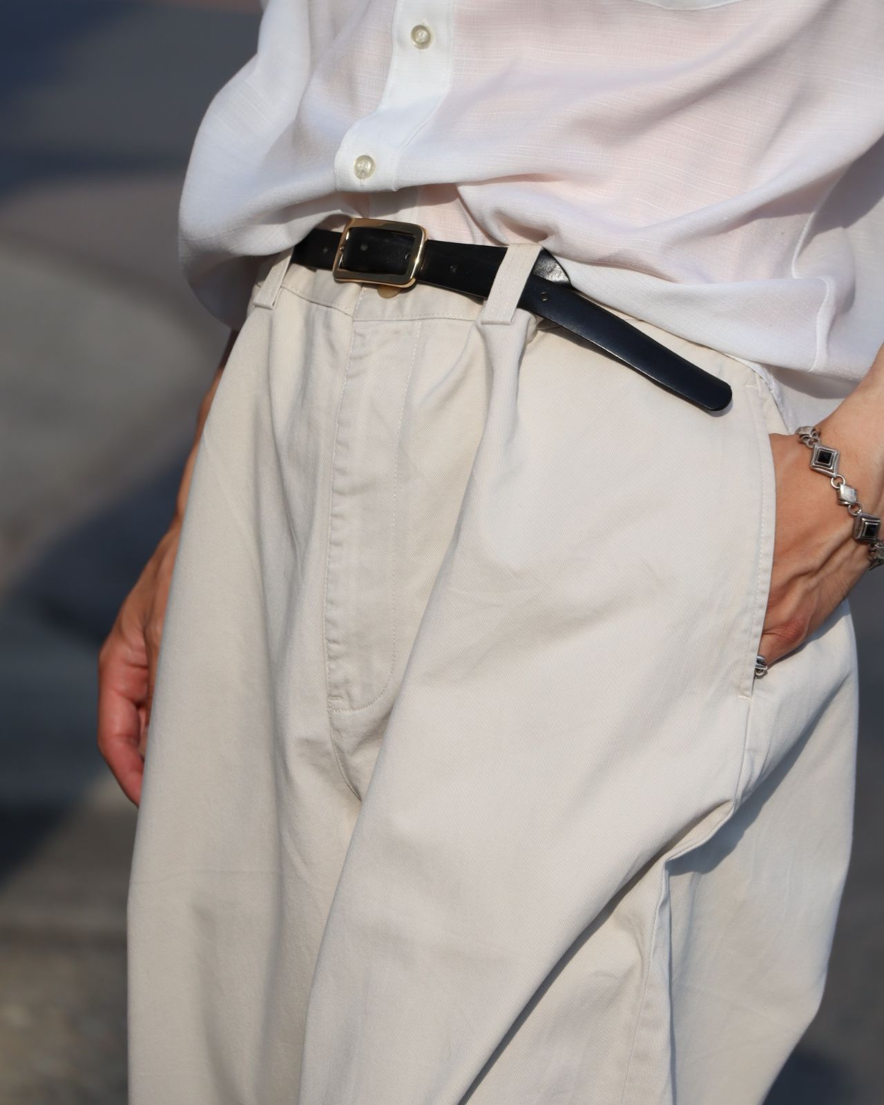 90s Polo by Ralph Lauren ポロチノ チノパン ホワイト USED / 90s Polo Ralph Lauren ANDREW PANT ポロチノ オフ