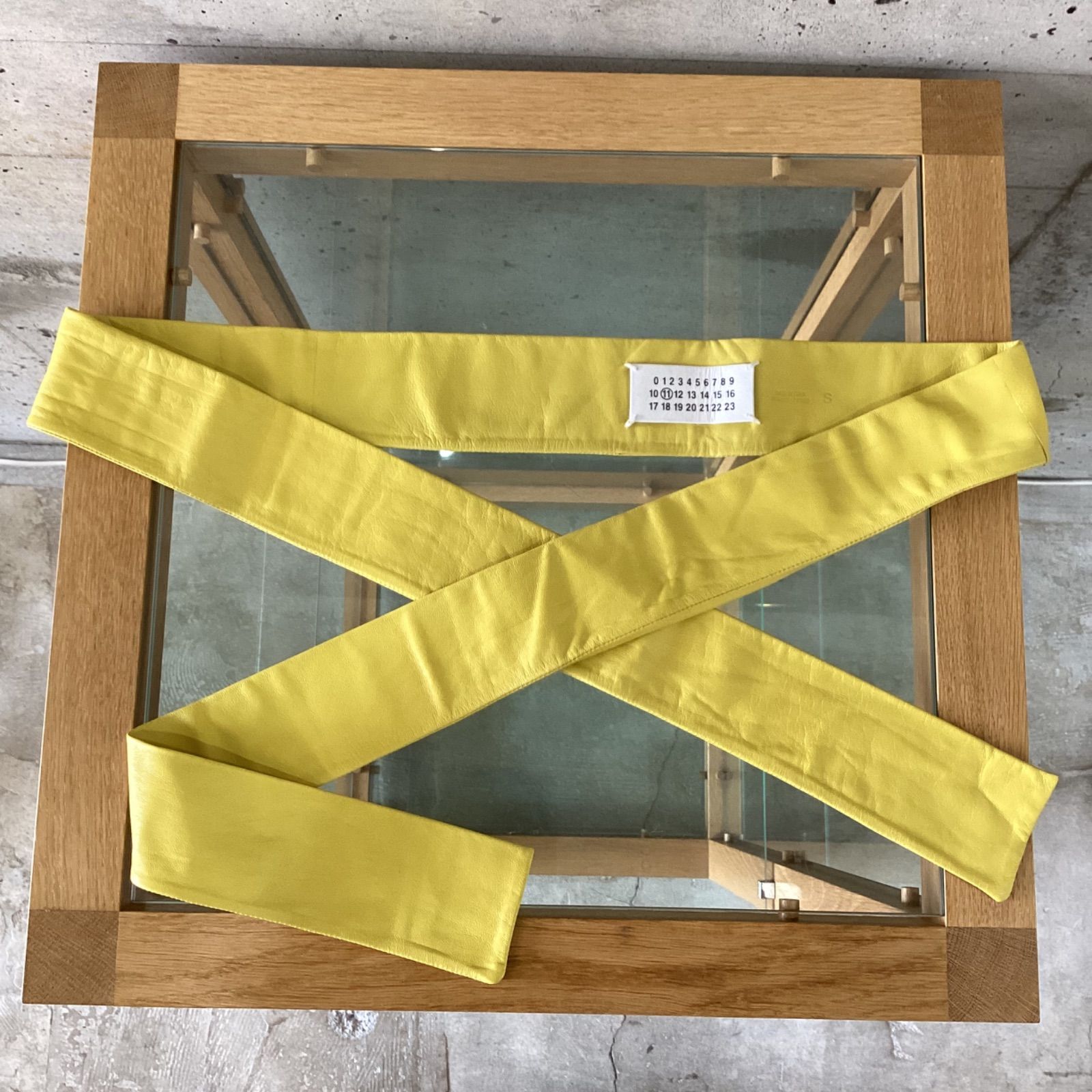 マルタンマルジェラMartin Margiela 11イエローレザーストール