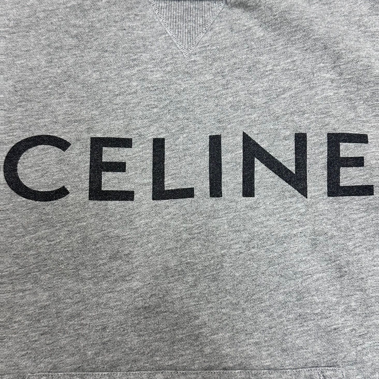 国内正規 CELINE ロゴプリント ルーズスウェットシャツ トレーナー 
