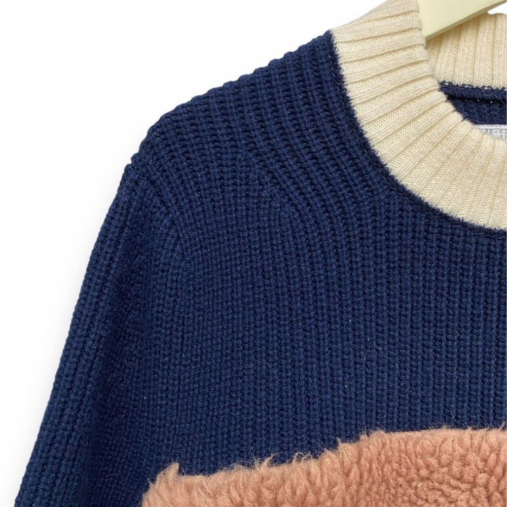 SACAI 20AW faux shearling knit pullover プルオーバーニット - メルカリ