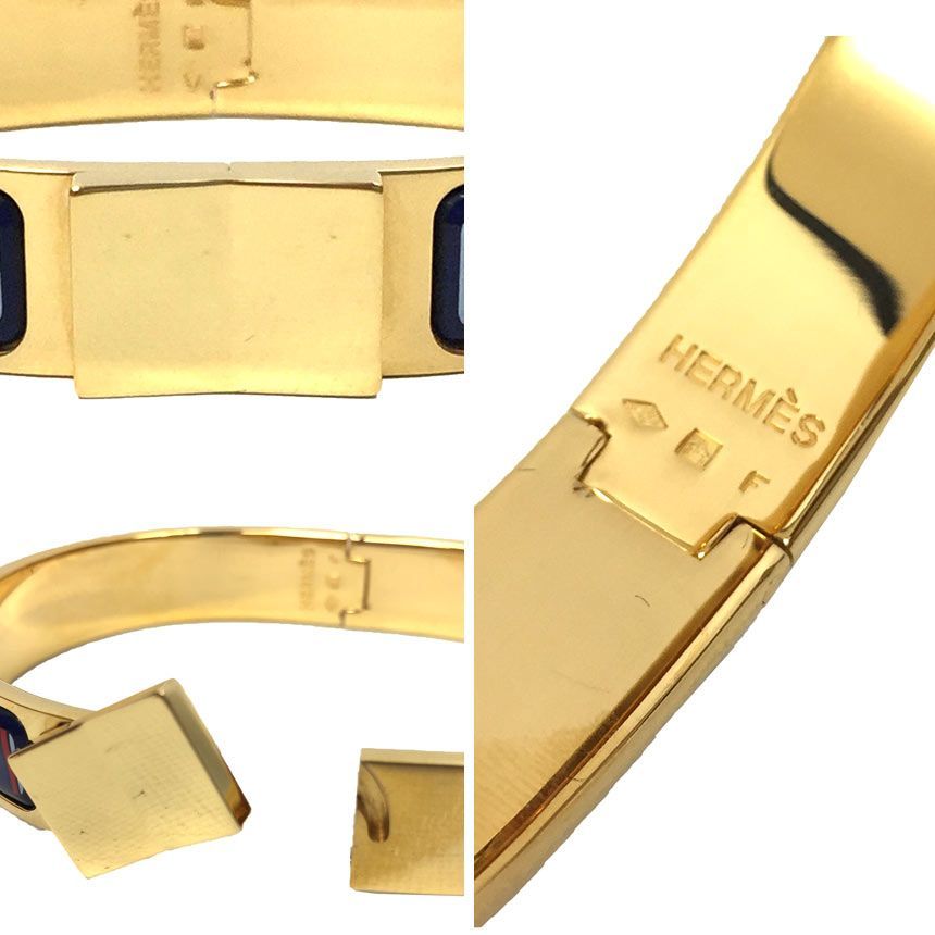 セール HERMES エルメス クリッククラック エマイユPM バングル 