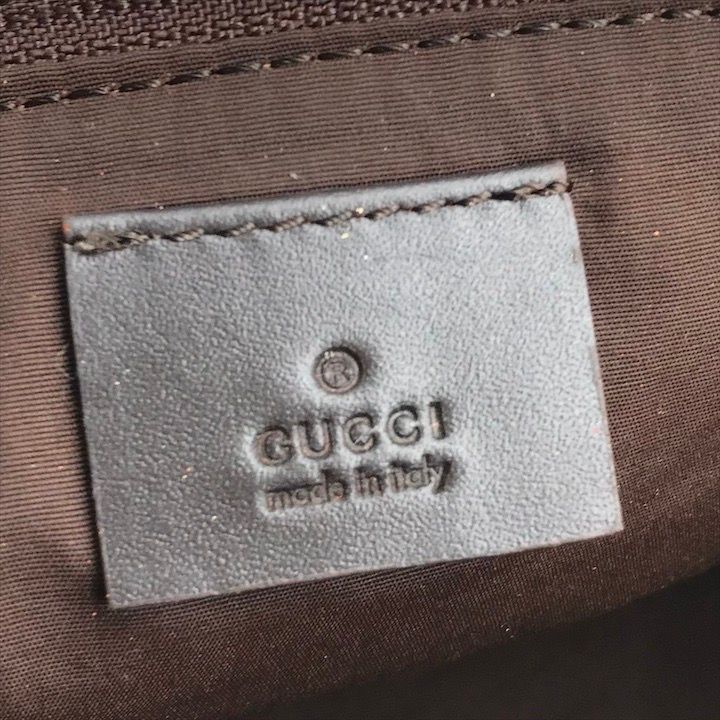 GUCCI グッチ GG キャンバス ハンド バッグ ブラウン レディース a7511  