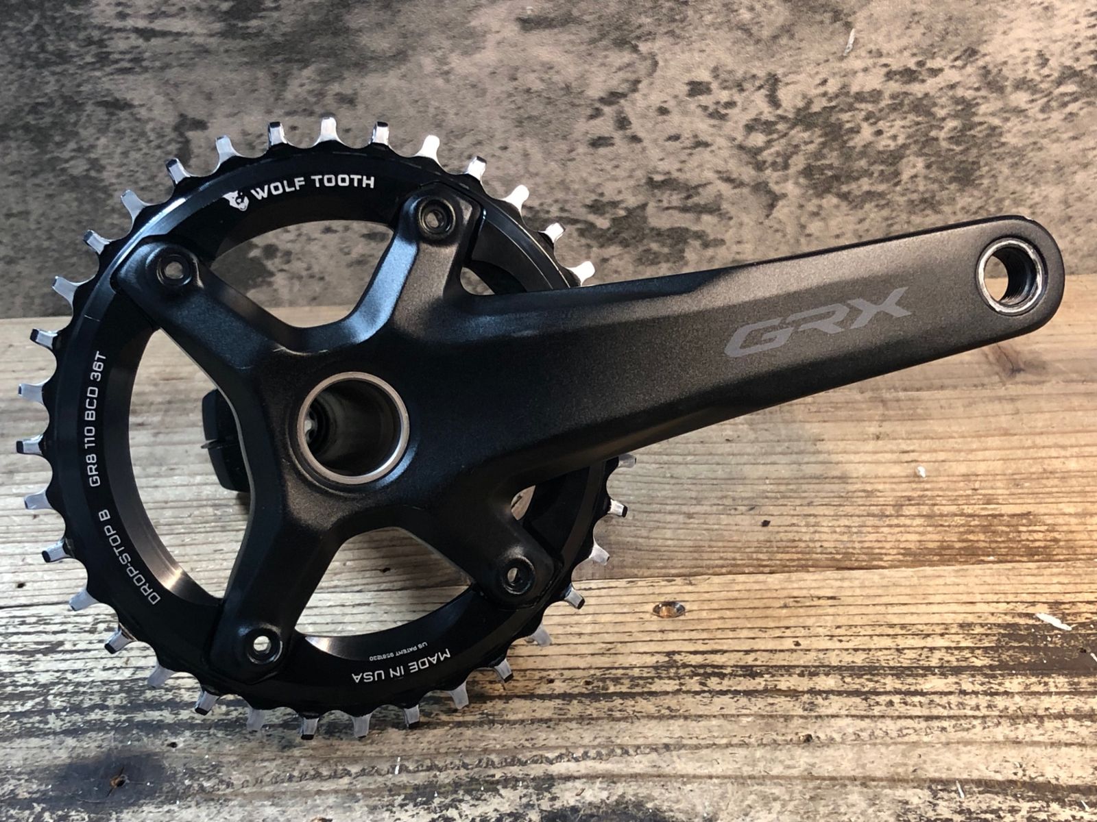 JL082 シマノ SHIMANO GRX FC-RX600 クランクセット 36T 172.5mm WOLFTOOTH DROP-STOP B