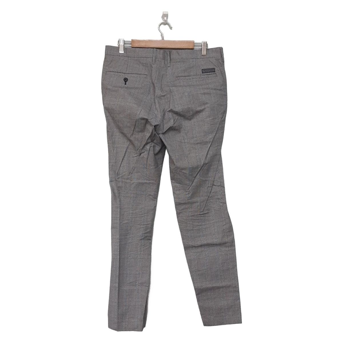 Burberry Black Label バーバリーブラックレーベル パンツ サイズ82 メンズ - グレー×黒 フルレングス|チェック柄