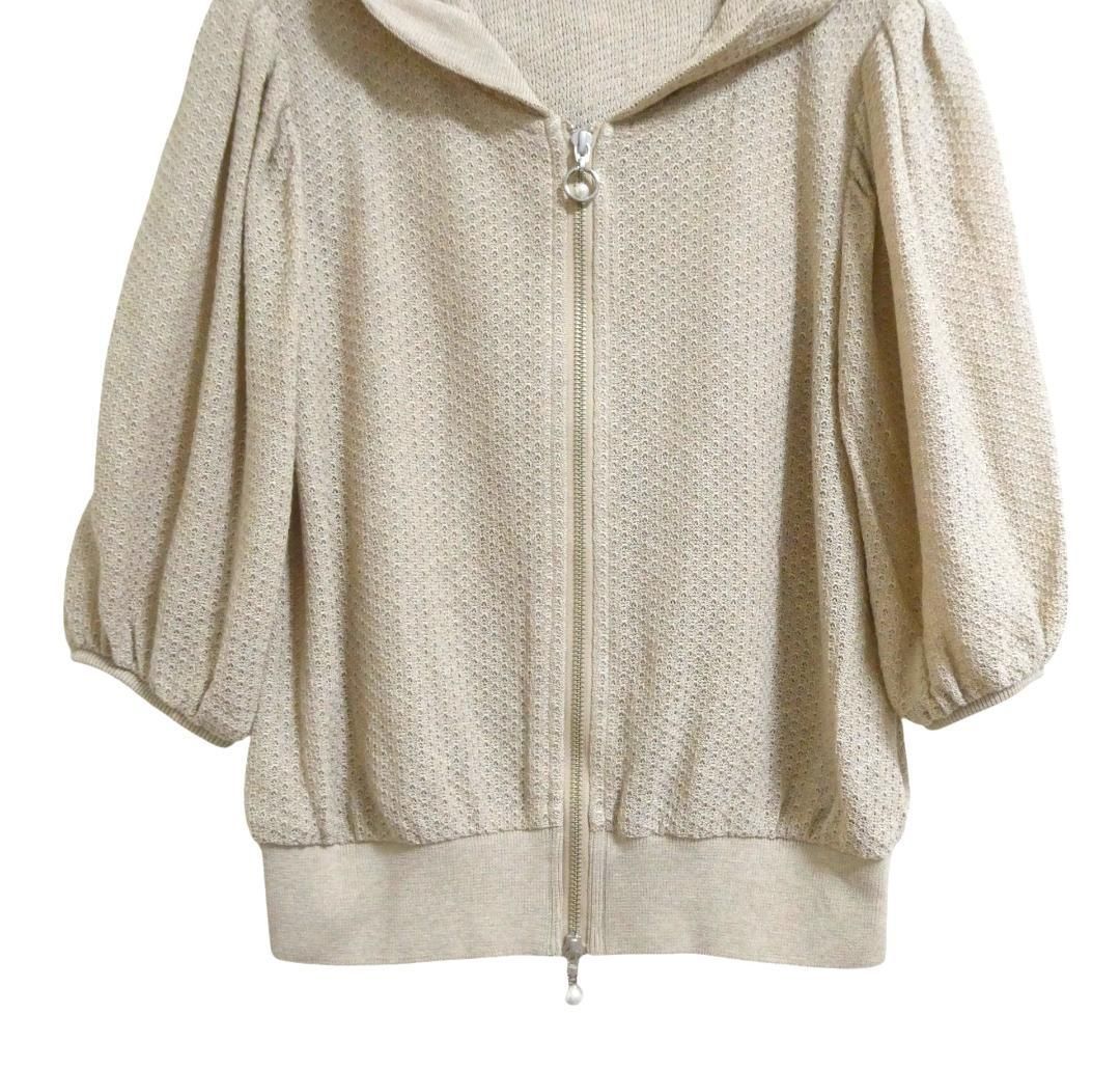 美品 Rene ルネ サイズ36 ニット カーディガン パーカー パール