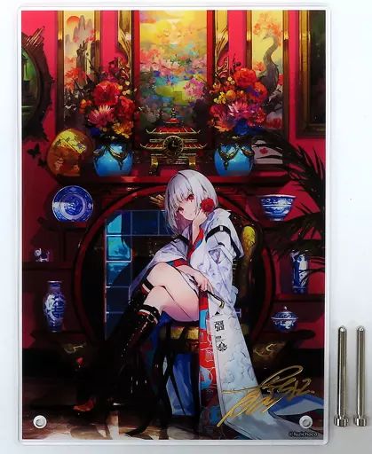 コトブキヤくじ 藤ちょこ S賞 複製サイン入り描き下ろしA4アクリル