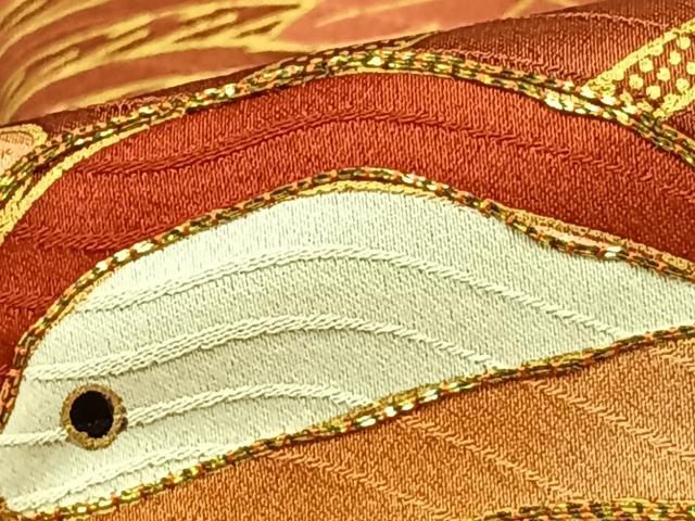 平和屋着物□豪華振袖 駒刺繍 立波花鳥文 暈し染め 金彩 正絹