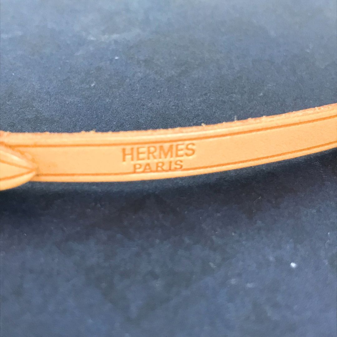 HERMES エルメス ブレスレット チョーカー レザー ブラウン