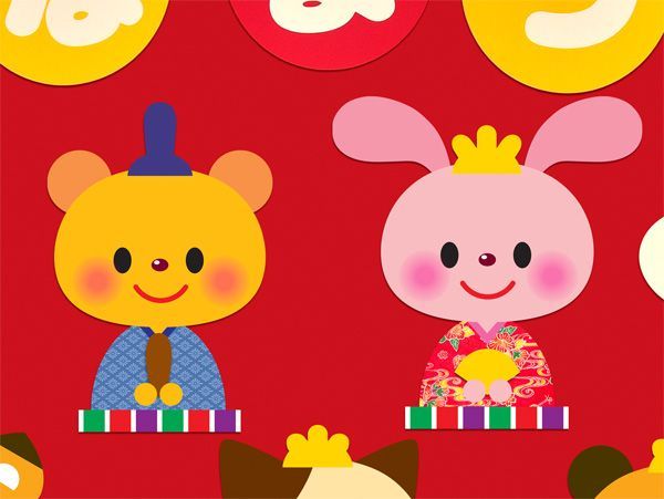 ★壁面飾り 「動物たちのひな祭り！」３月 春 ひなまつり おひなさま 幼稚園 保育園 学校 病院 施設★