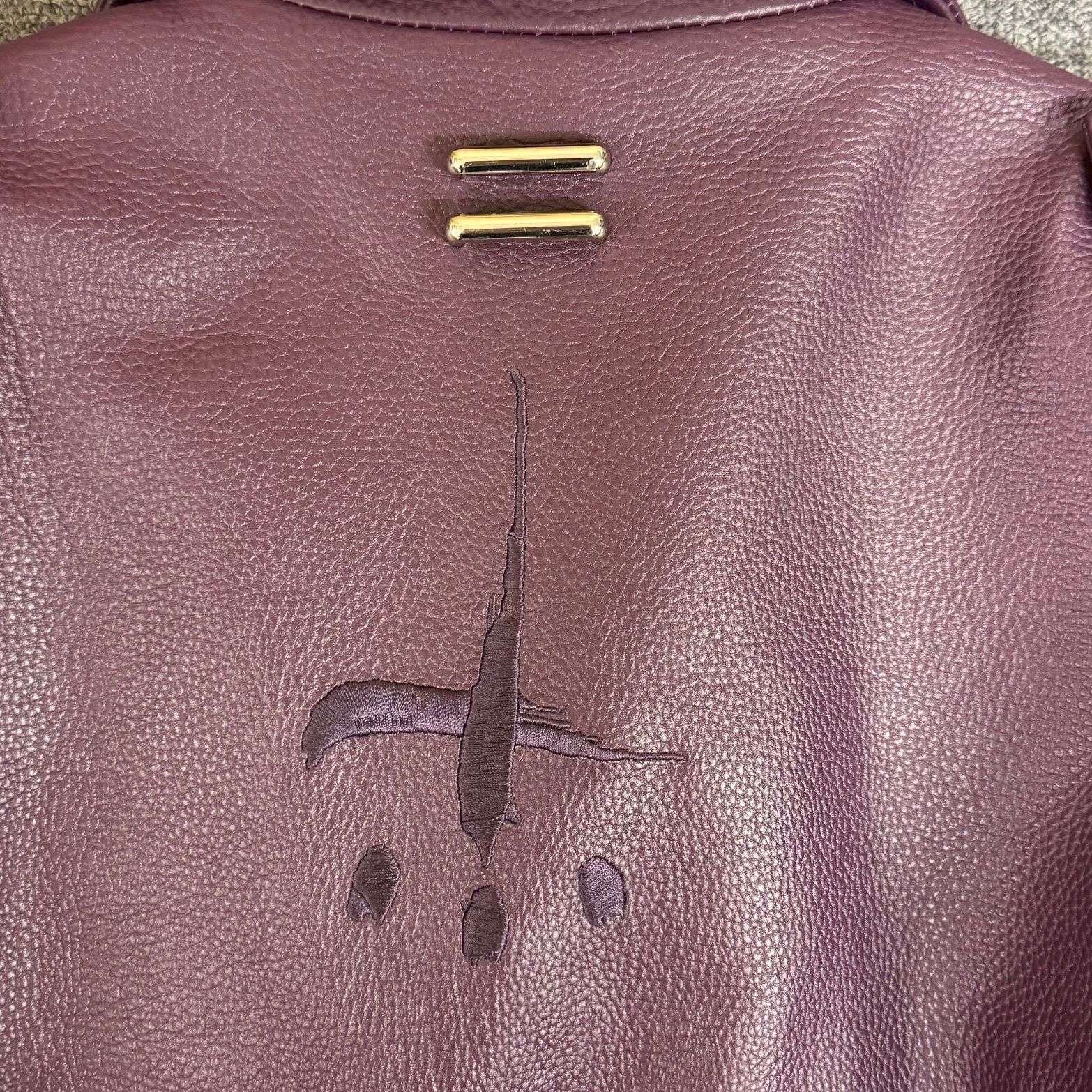 希少 CVTVLIST ライダース パープル Catalyst カタリスト 定価220000円 CVTVLIST 22AW 別注モデル leather blouson jacket