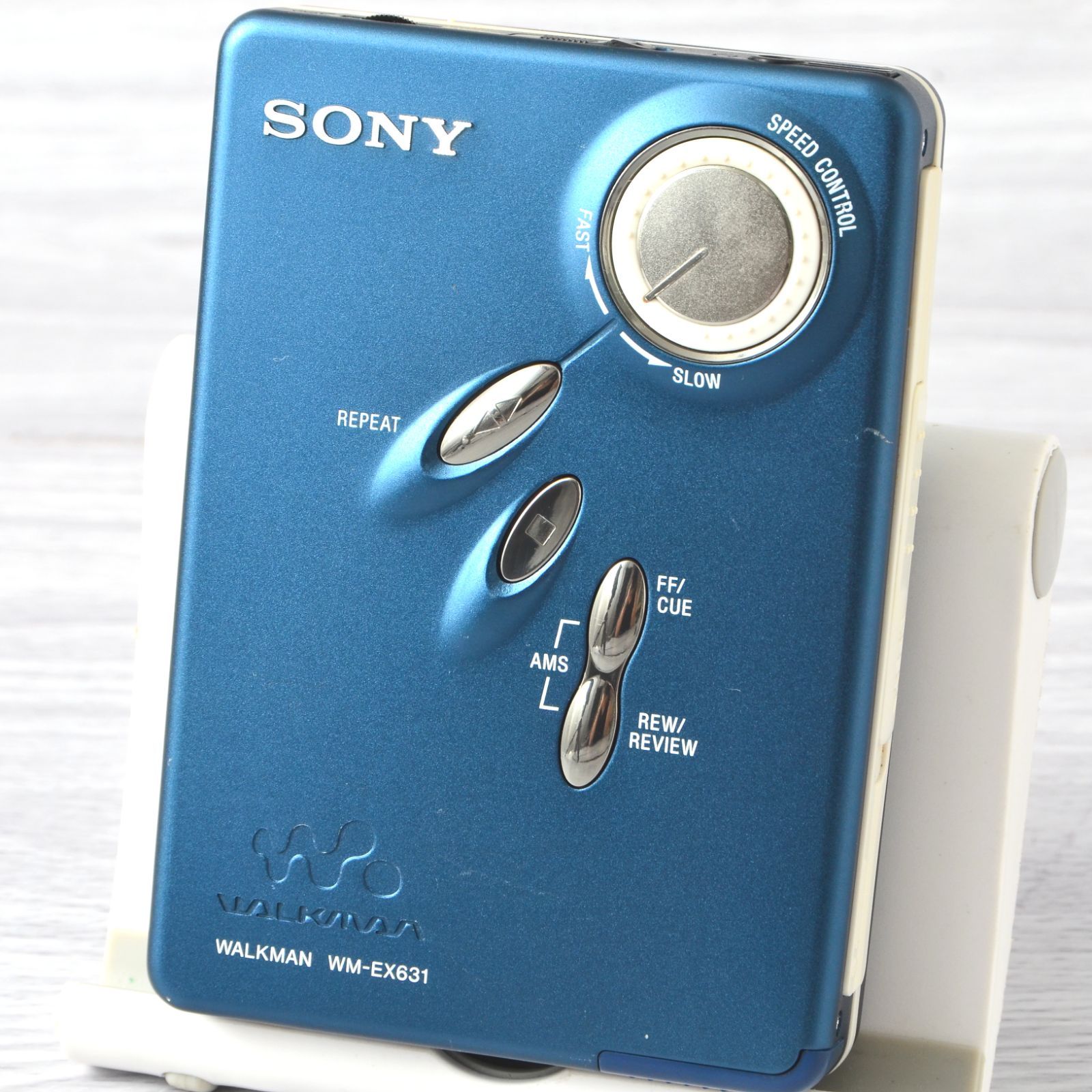 SONY WALKMAN WM-EX631 カセットウォークマン ブルー 整備済 TY357
