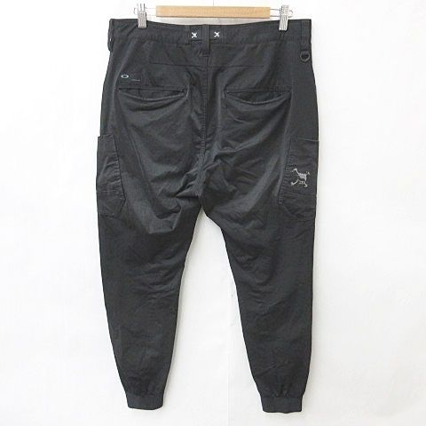 オークリー OAKLEY ジョガーパンツ 34インチ 黒 ブラック スカル