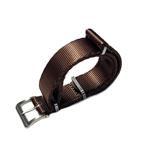 [Naval watch Co. プレミアム G10 NATOタイプ シルクタッチ ナイロンストラップ ブラウン 20ミリ幅 DELUXE NYLON NATO TYPE WATCH STRAP Brown 20mm