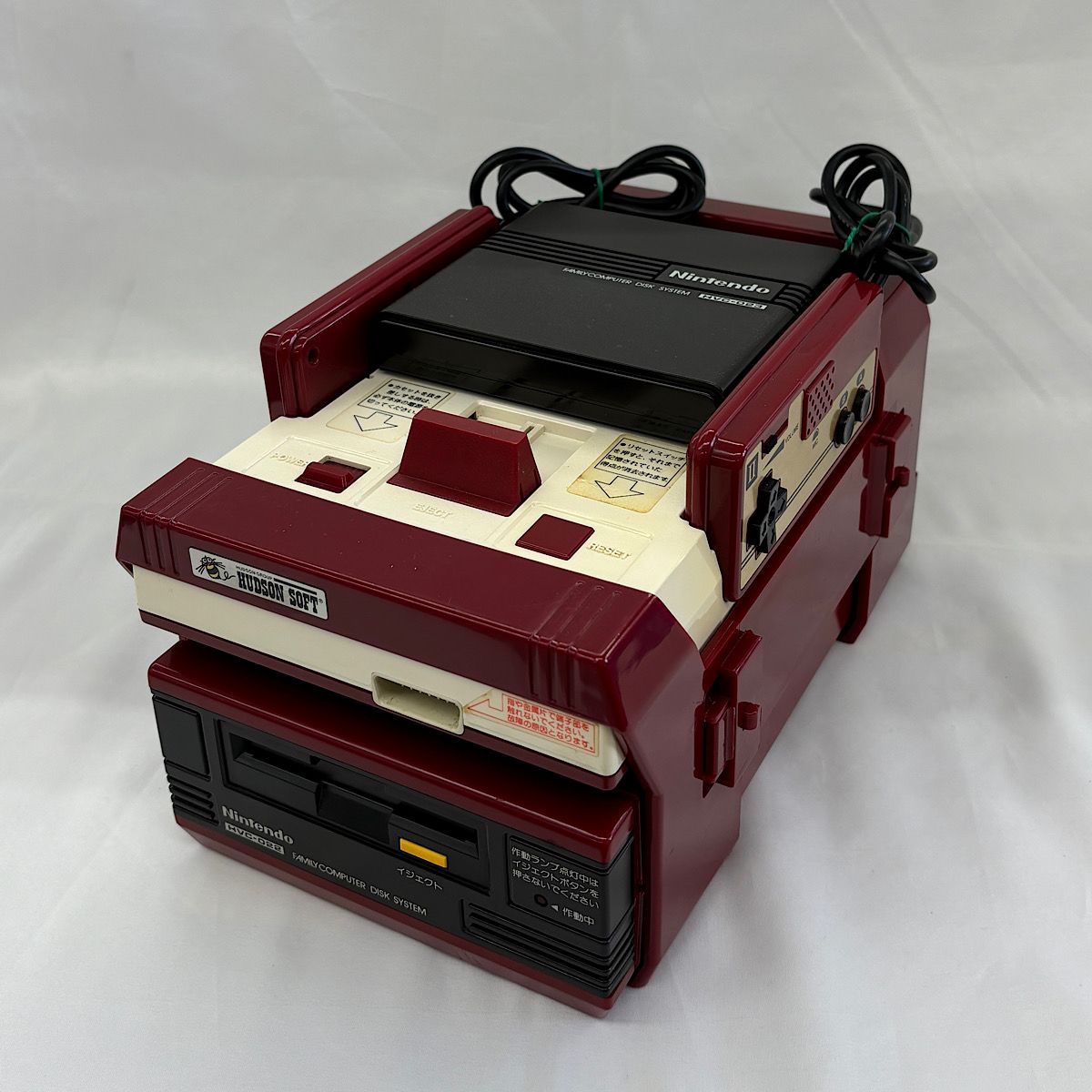 『USEDジャンク品』 ファミリーコンピュータ ファミコン本体・ディスクシステム システムラック付き ゲームハード