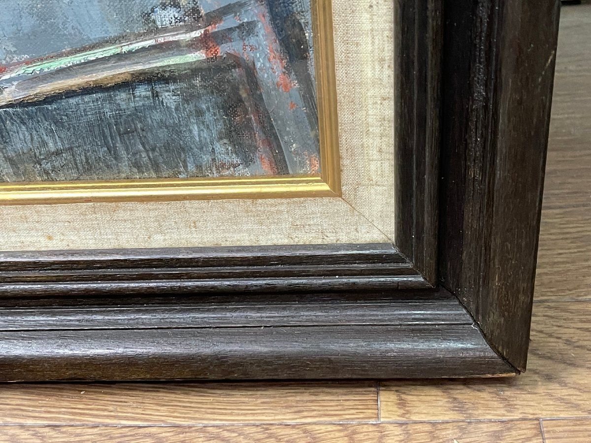 60号 安井啓二作 砕石場 油彩画 油絵 洋画 額縁付き 絵画 サイン有り 印有 インテリア 雑貨 飾り アート 額寸145×112cm 他1168 WWW_IBETON_RU