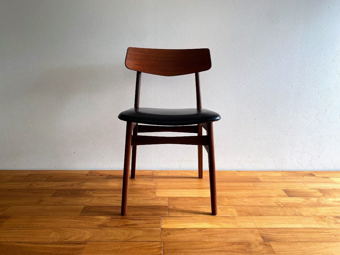 1960s デンマーク製 ウォルナット×チーク ダイニングチェア 仕上済④ 1960s デンマーク Findahl (フィンダール) Mosbøl (モスボール