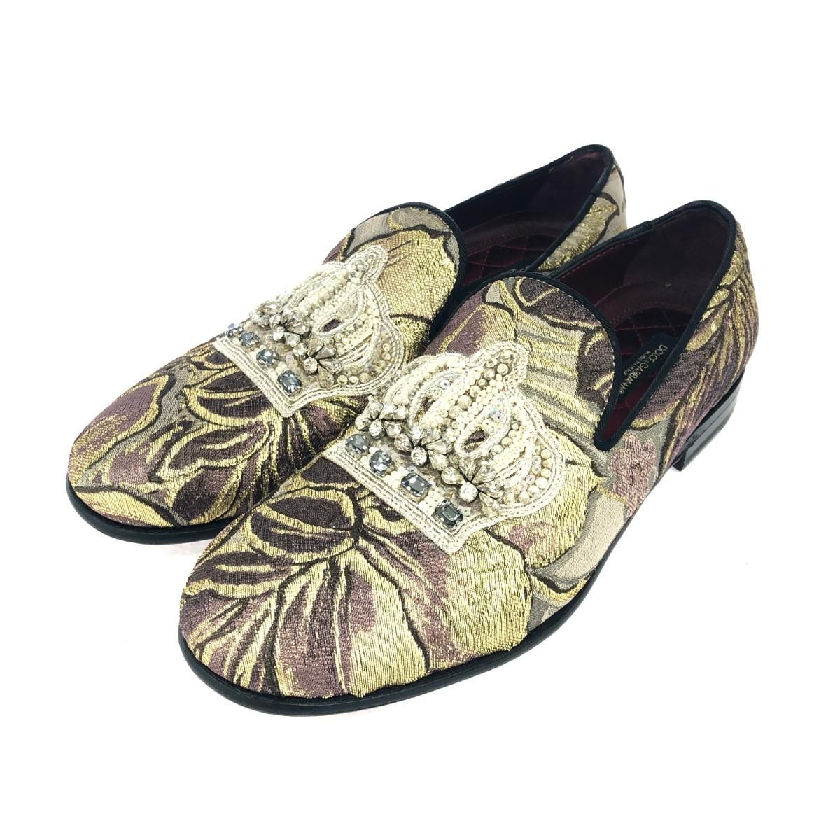 新品未使用☆　DOLCE&GABBANAドルチェ&ガッバーナ　ビジューパンプス ドルチェ&ガッバーナDOLCE&GABBANA ビジュー装飾レースパンプス
