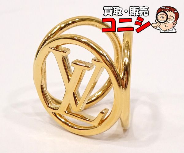 未使用級　ルイヴィトン　ビジューフラール　ルイーズ　スカーフリング　ゴールド 未使用級 ルイヴィトン ビジューフラール ルイーズ スカーフ