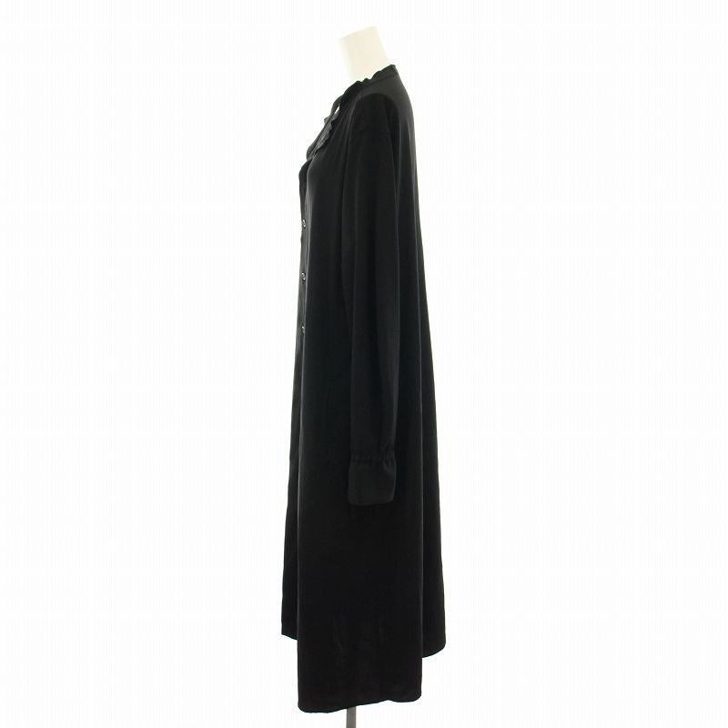 Y's ワイズ ドレス 黒 Yohji Yamamoto ワンピース ワイズ Y's ヨウジヤマモト 23AW カラーレスAラインドレス