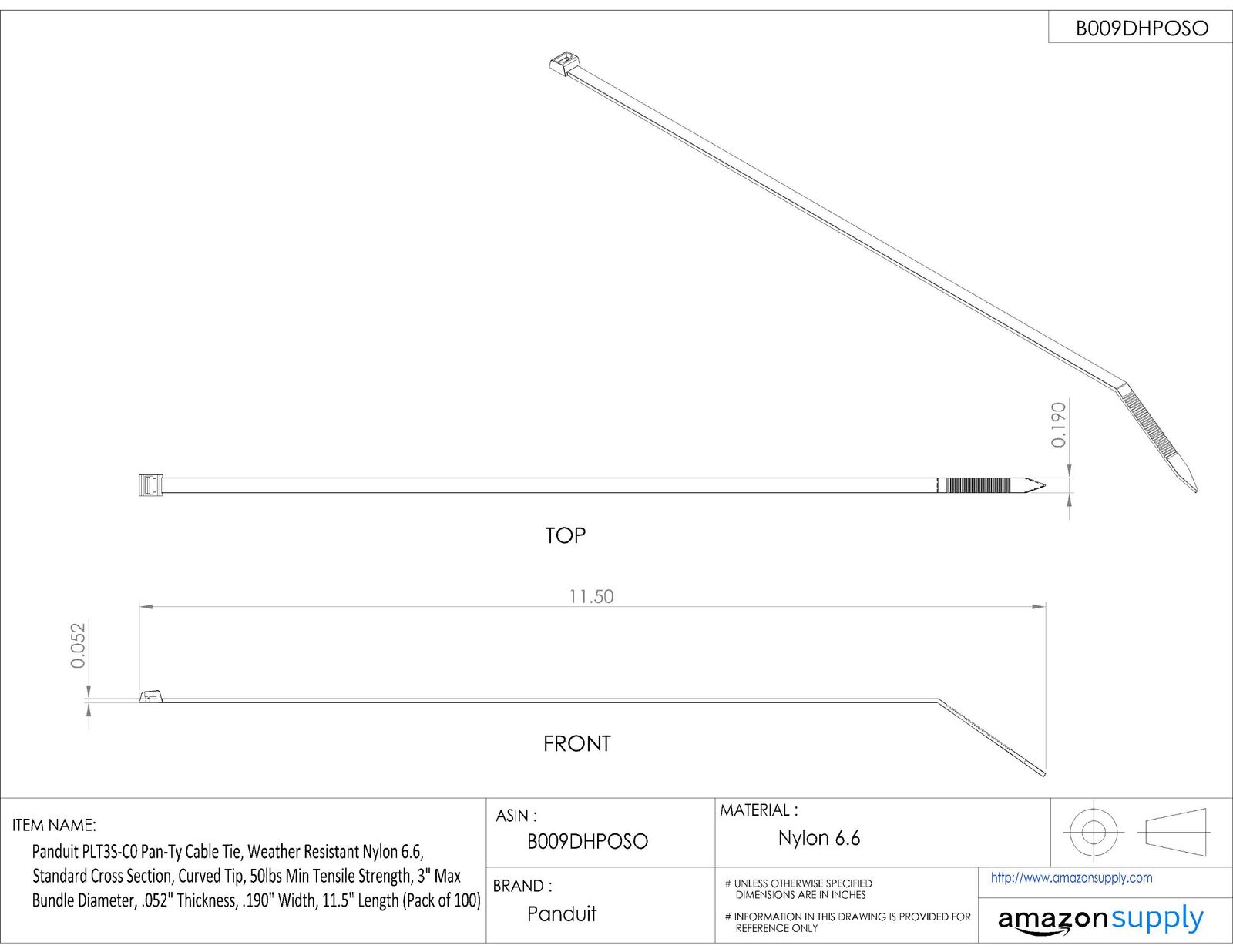 ナイロン結束バンド パンドウイット