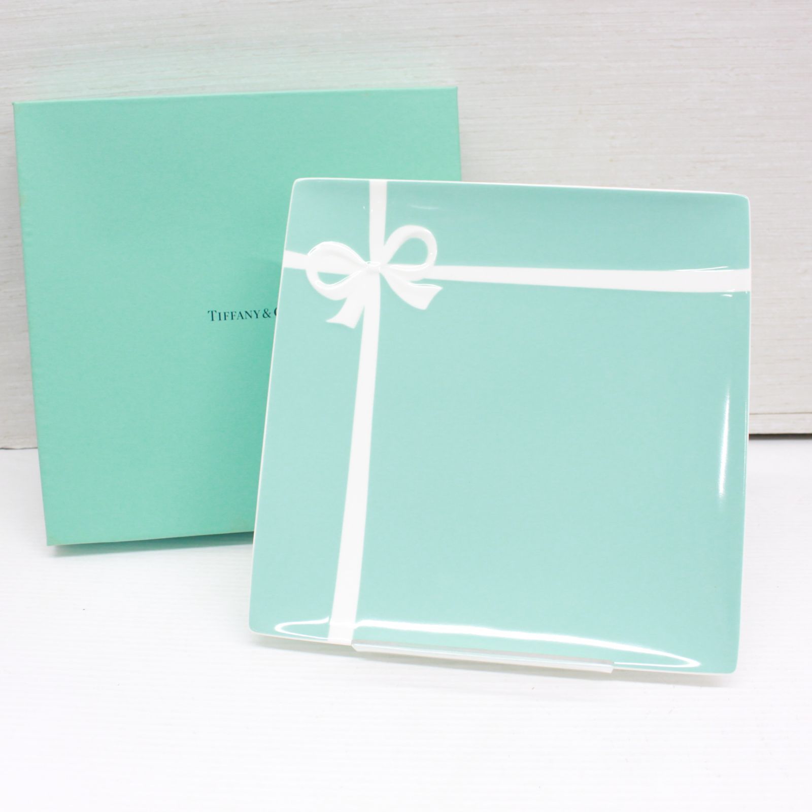 ☆599 TIFFANY&Co. ティファニー ブルーボックスプレート - メルカリ