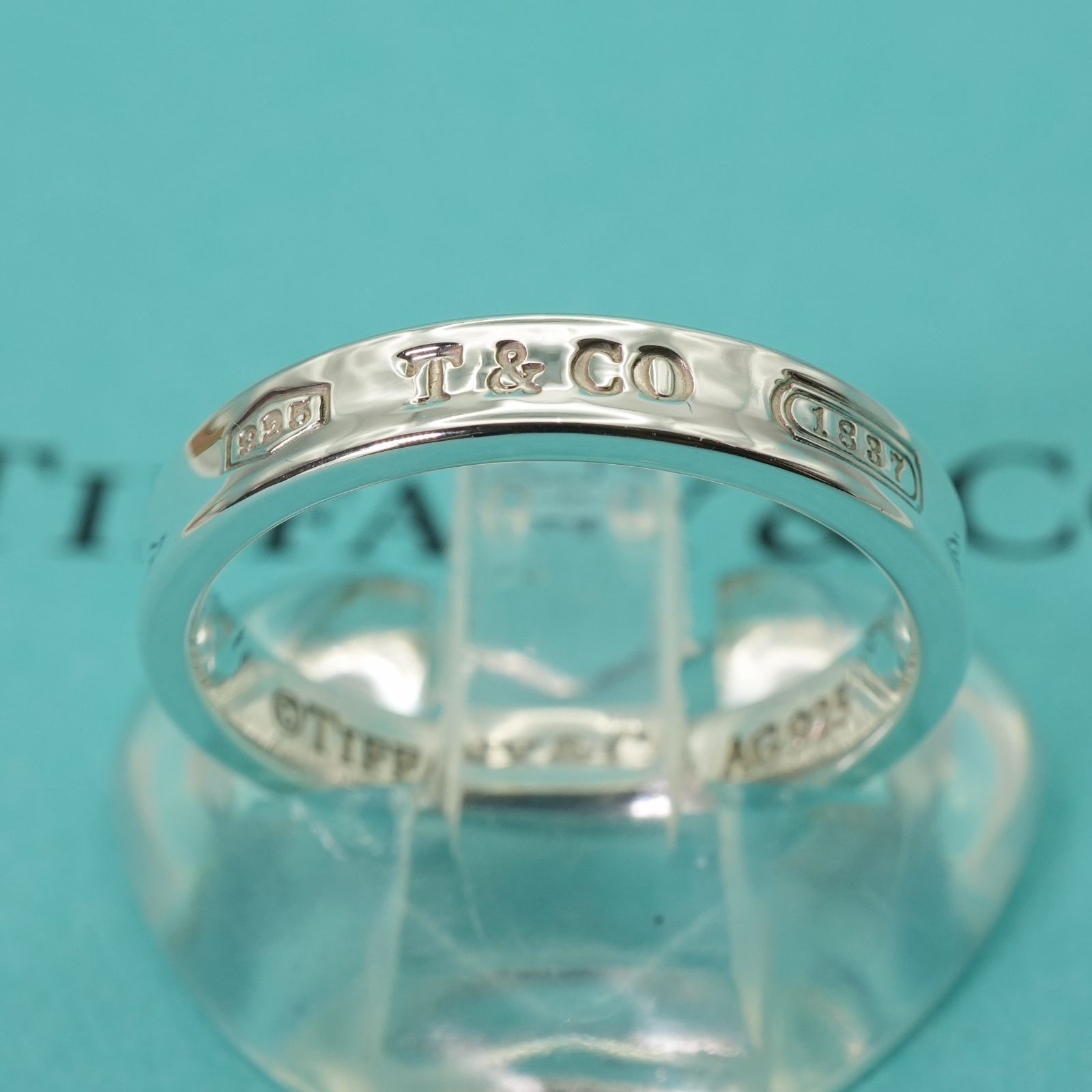 美品 ティファニー 1837 リング　20号 極美品20号 ティファニー 1837 ナロー ベーシック リング/24-206