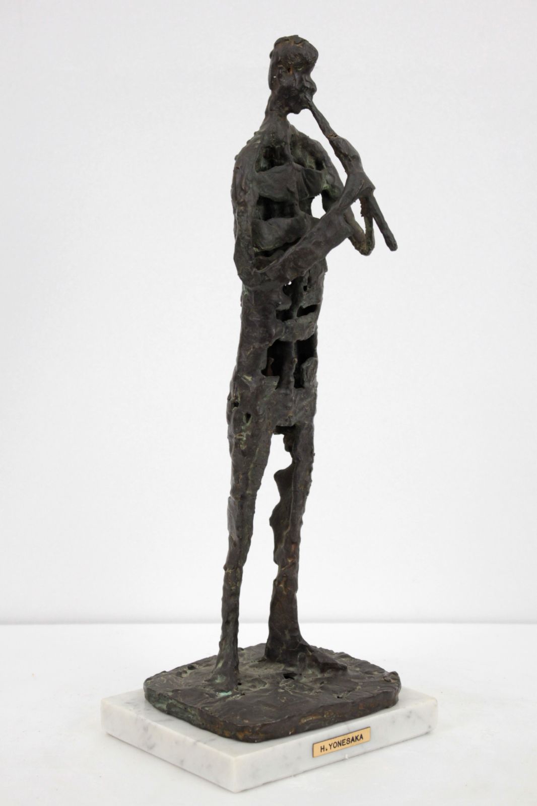 米坂ヒデノリ 「縦笛奏者」 ブロンズ - メルカリ