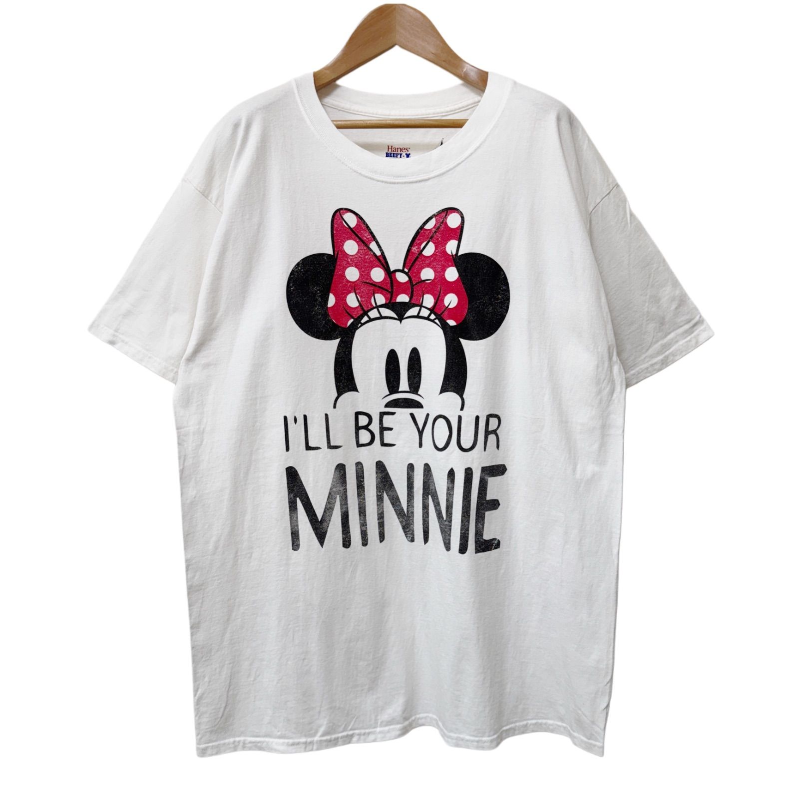 ミニーちゃん Tシャツ Lサイズ ホワイト ディズニーパークス 
