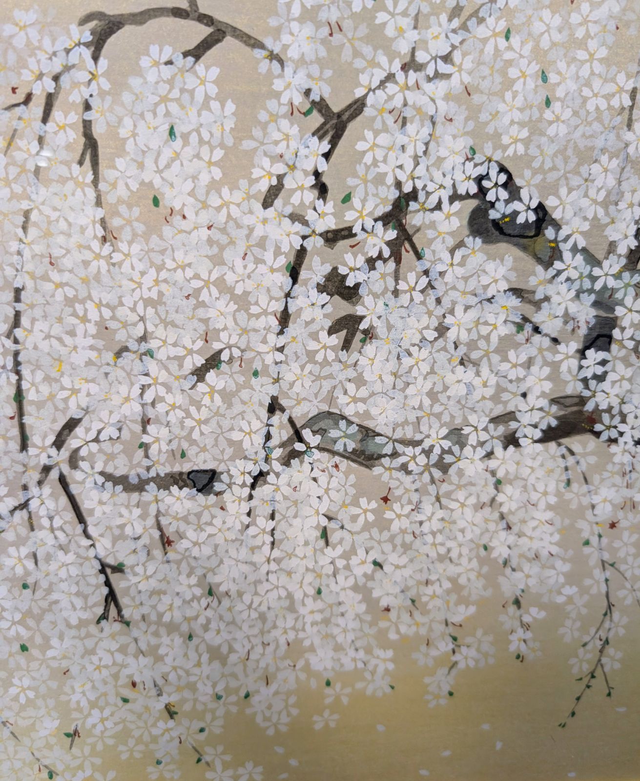 希少　夢殿の枝垂桜　中島千波　木板画 希少 夢殿の枝垂桜 中島千波 木板画 - メルカリ