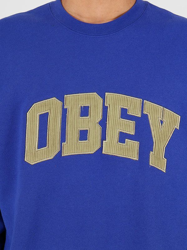 OBEY (オベイ) トレーナー スウェット Uni Crew Blue - メルカリ