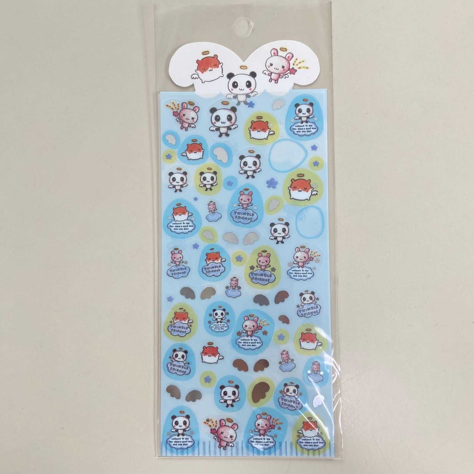 トゥインクルフレンズ 平成レトロ シール パンダ うさちゃん ハム