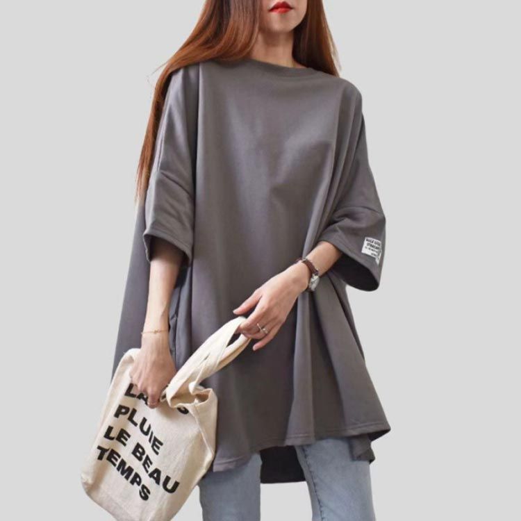 トップス ロングTシャツ Tシャツ レディース 半袖 スリット 春夏 半袖Tシャツ 大きいサイズ カジュアル おしゃれ 白 黒 春 夏 無地 シンプル ゆったり 楽天市場】tシャツ レディース 半袖 カットソー Tシャツ 大きい