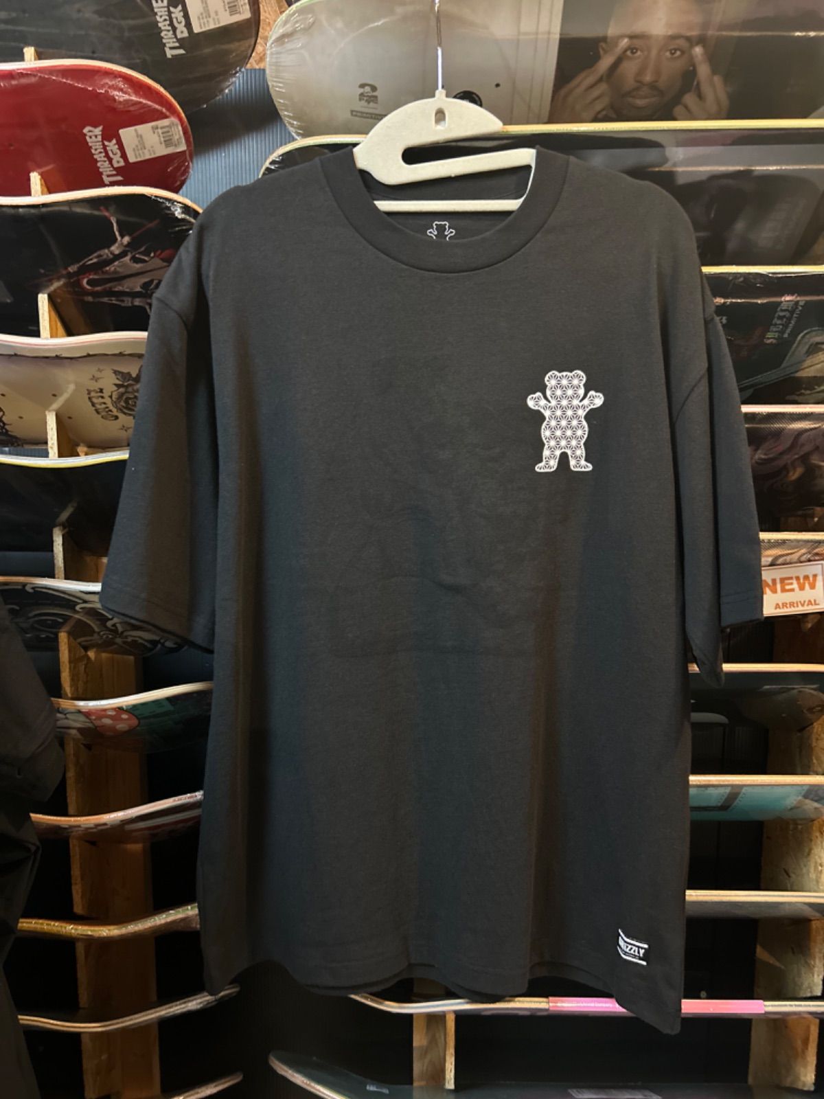スケートボード TEE GRIZZLY GRIZZLY JP TEAM HEAVYWIGHT RIVERSIBLE TEE BLACK ブラック サイズ XL