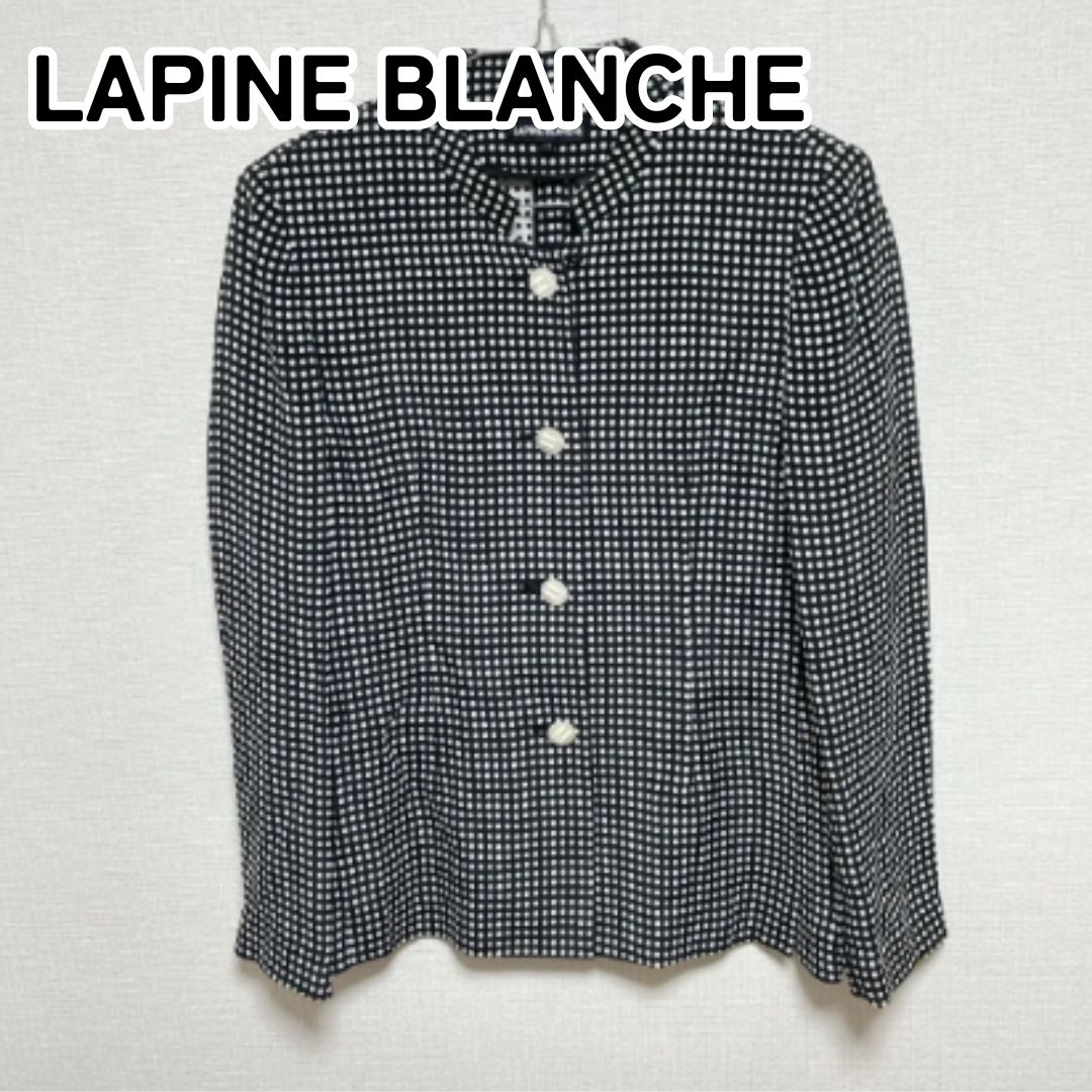 LAPINE BLANCHE ラピーヌブランシュ 日本製 11 L相当 黒・白ドット柄