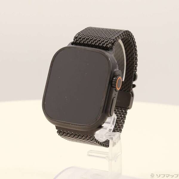 〔 品〕 Apple Watch Ultra 2 GPS Cellular 49mm ブラックチタニウムケース ブラックチタニウムミラネーゼループ 348