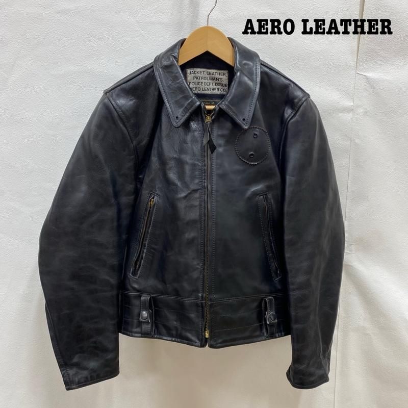 Aero Leather エアロレザー ジャケット、上着 レザージャケット 襟付き シングル ライダース PATROLMAN パトロールマン  HORSE HIDE ホースハイド 34 - メルカリ