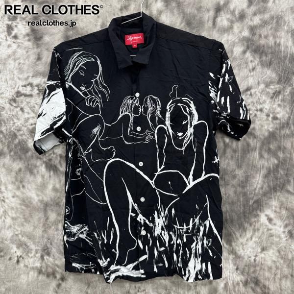 Supreme|シュプリーム 19AW Rita Ackermann S|S Shirt|リタ アッカーマン レーヨン 半袖シャツ|S