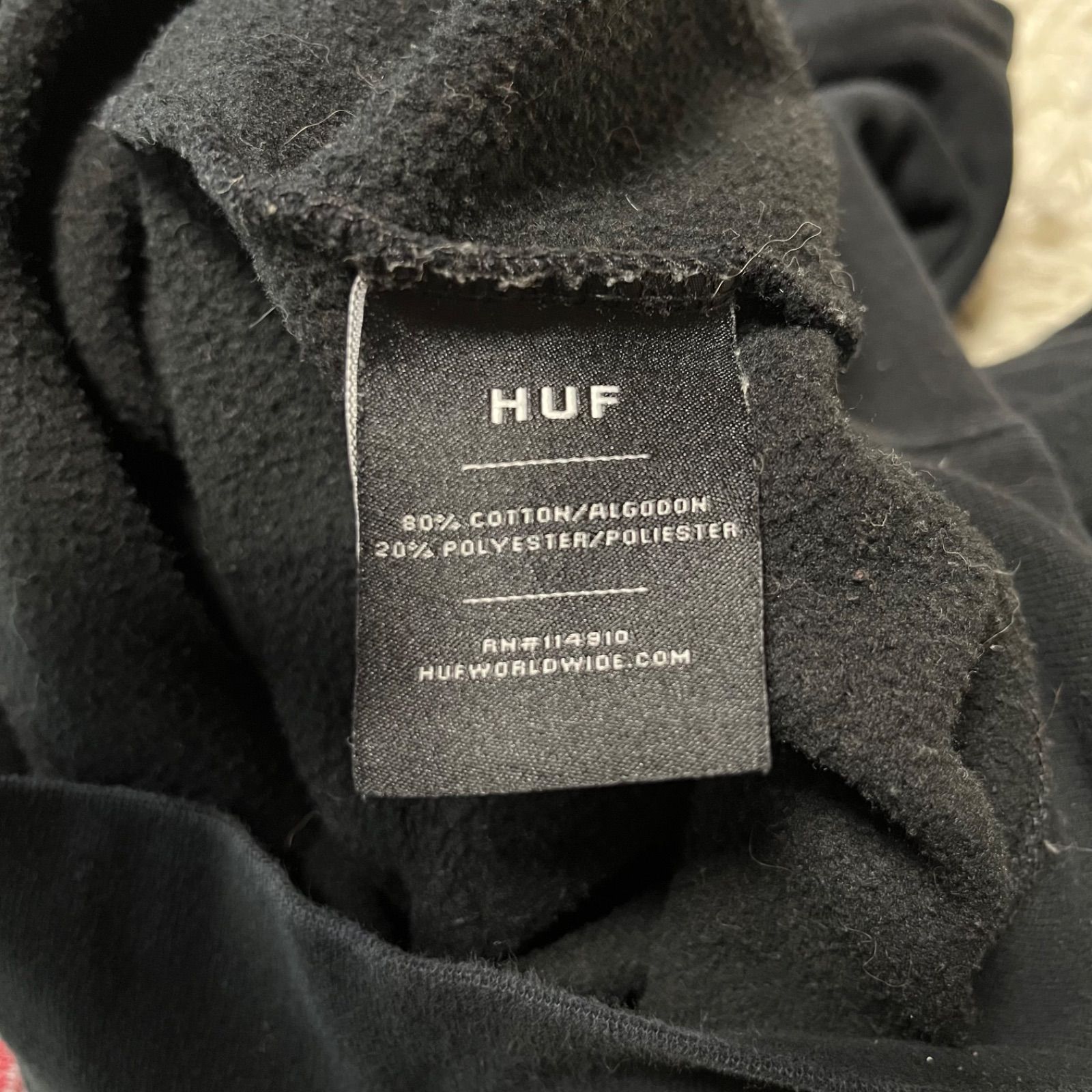 HUF ハフ ロゴ刺繍 プルオーバー スウェット パーカー フーディー 長袖 