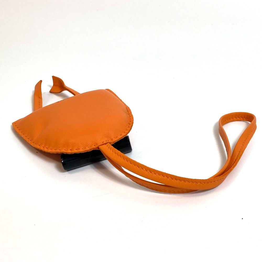 エルメス プティアッシュ フクロウ チャーム バッグチャーム レザー