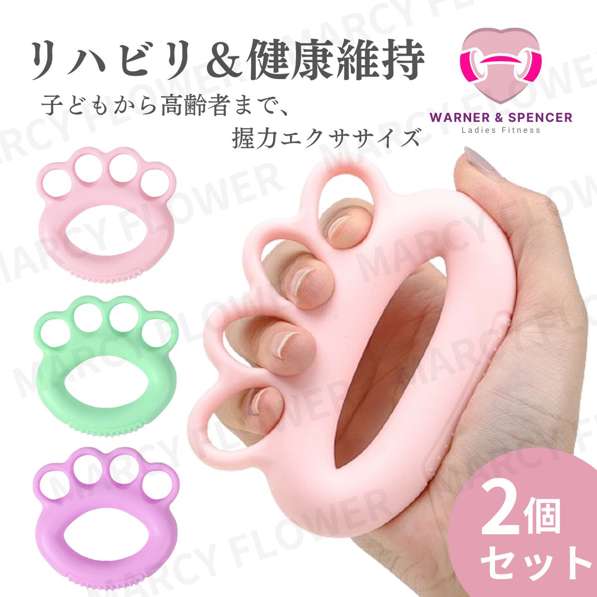 2個セット】握力 トレーニング グリップ 筋トレグッズ ハンドグリップ