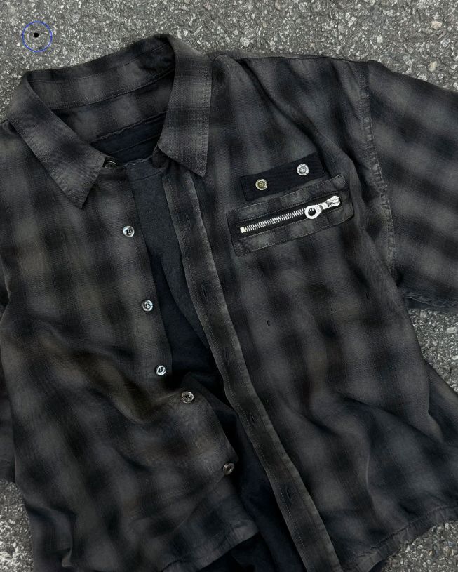 フォグサービス 半袖シャツ MA ー 1 check half shirt